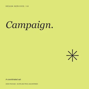 Campaign Design Package concept image for administrator-only demonstration