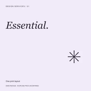 Essential Design Package concept image for administrator-only demonstration